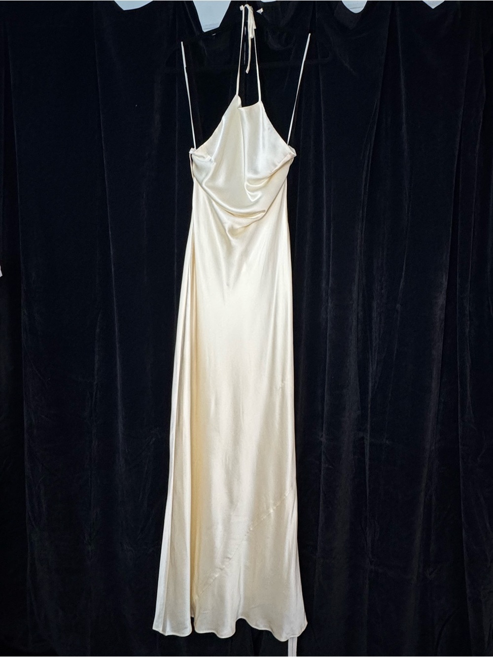 Reformation Ivory Jeany Silk Dress